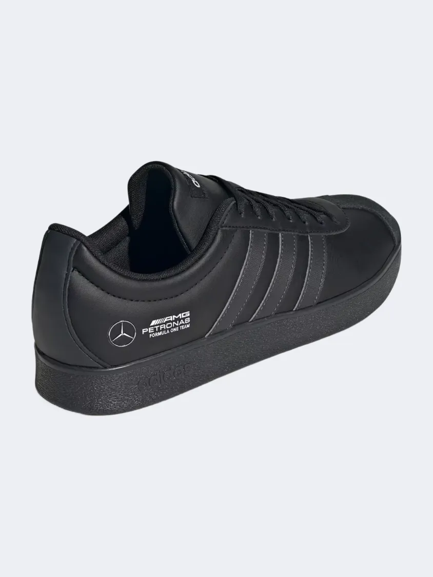 Adidas VI Court Mercedes Men Motor-Sport Shoes Black/Carbon/White Mens Urban Style Comfort Shoes