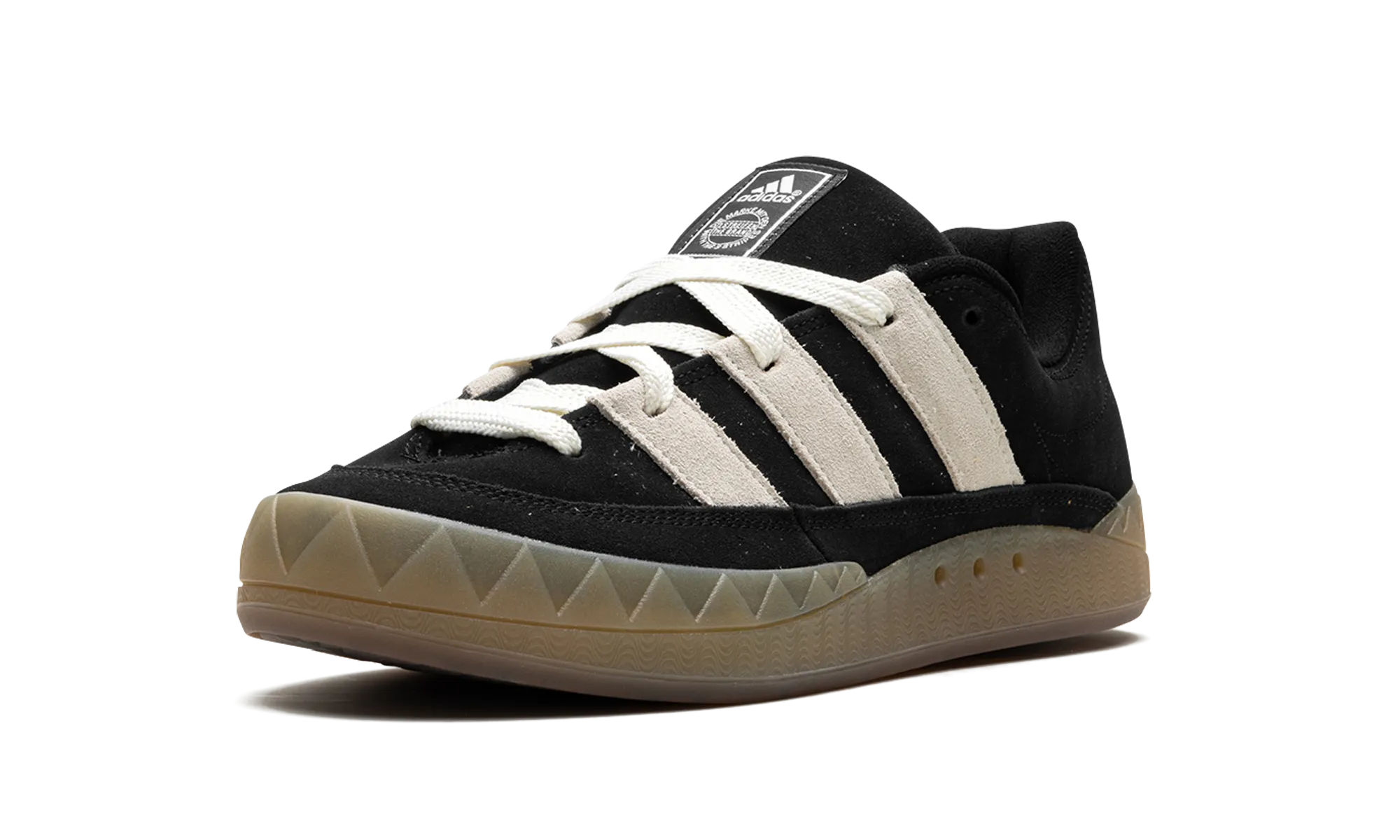 Adimatic "Core Black Off White Gum" adidas mesh sneakers for men