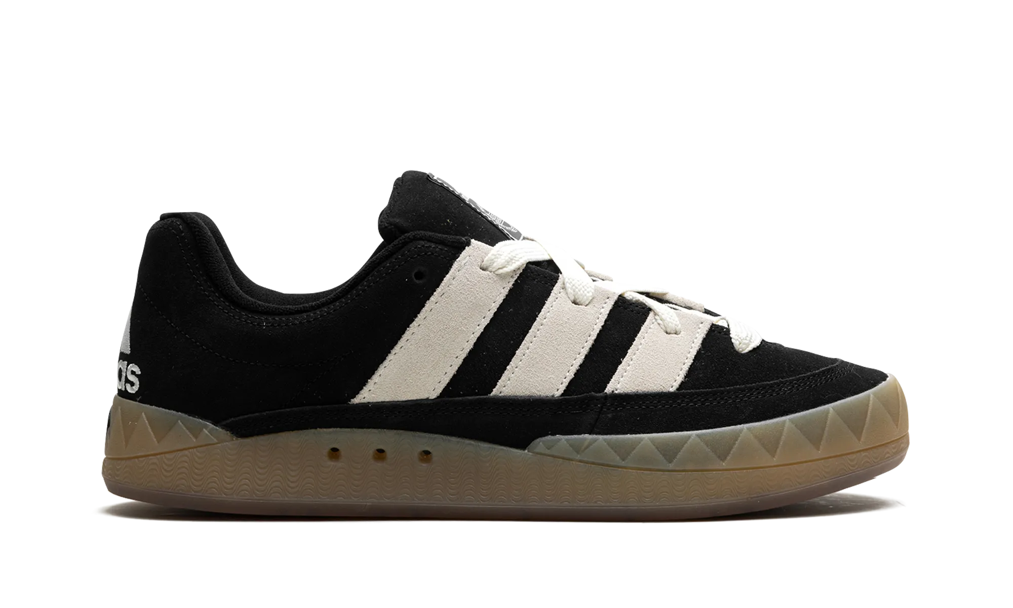 Adimatic "Core Black Off White Gum" adidas mesh sneakers for men