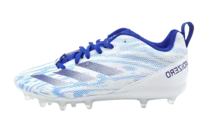 Adizero Electric. 2 Football Cleats GS "WHITE / BLUE" Adidas Grade School shoes