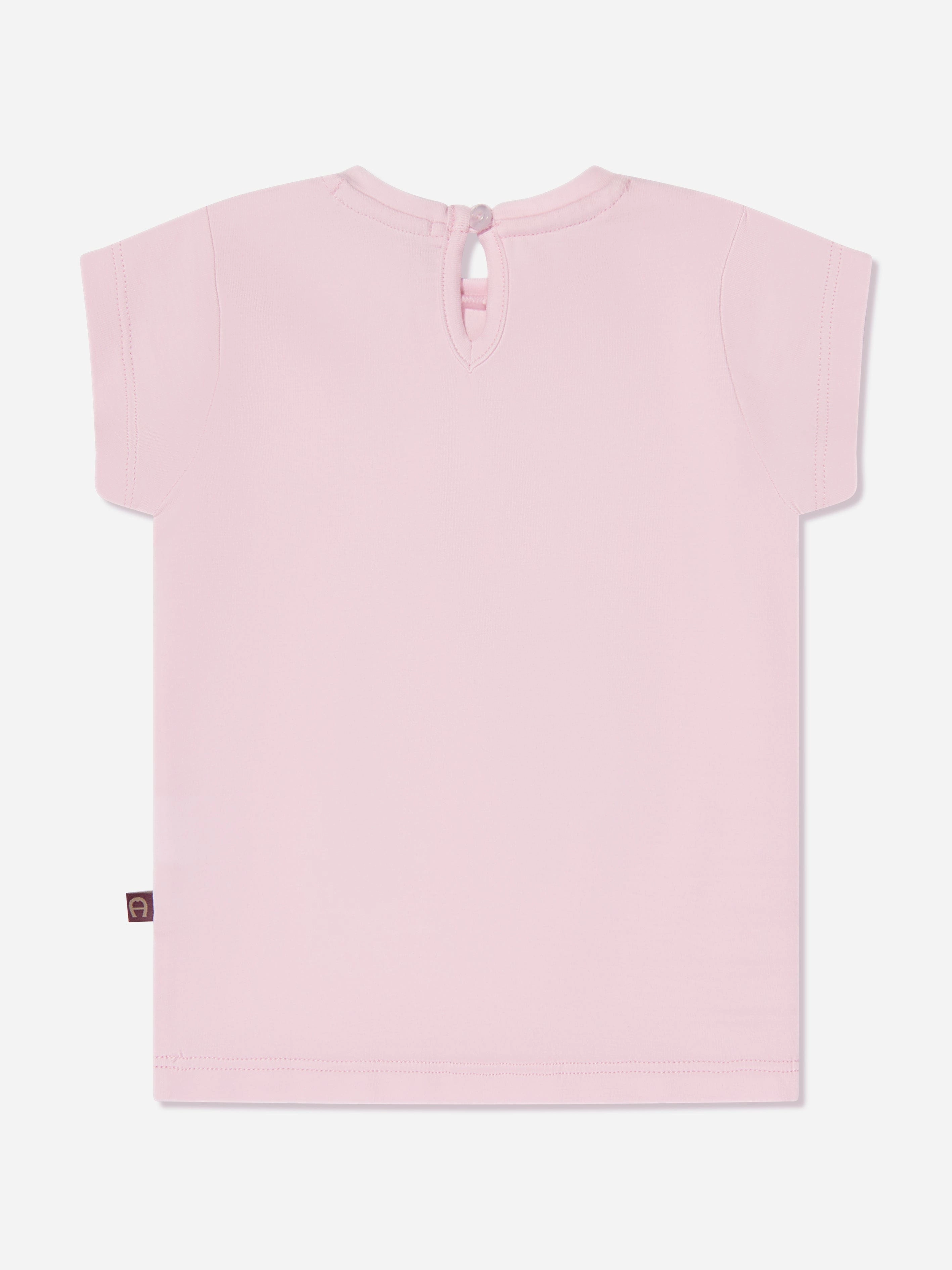Aigner Baby Girls Logo T-Shirt in Pink