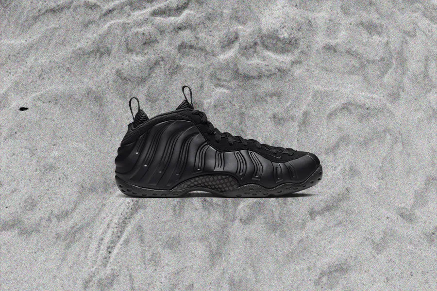 Air Foamposite One 'Anthracite' - Black/Anthracite/Black Nike Bold Logo Sneakers
