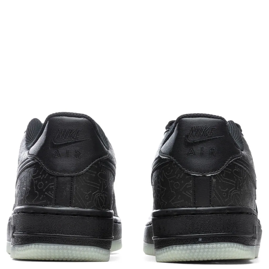 Air Force 1 '06 (GS) - Black/Light Blue Fury Nike Retro Lifestyle Shoes