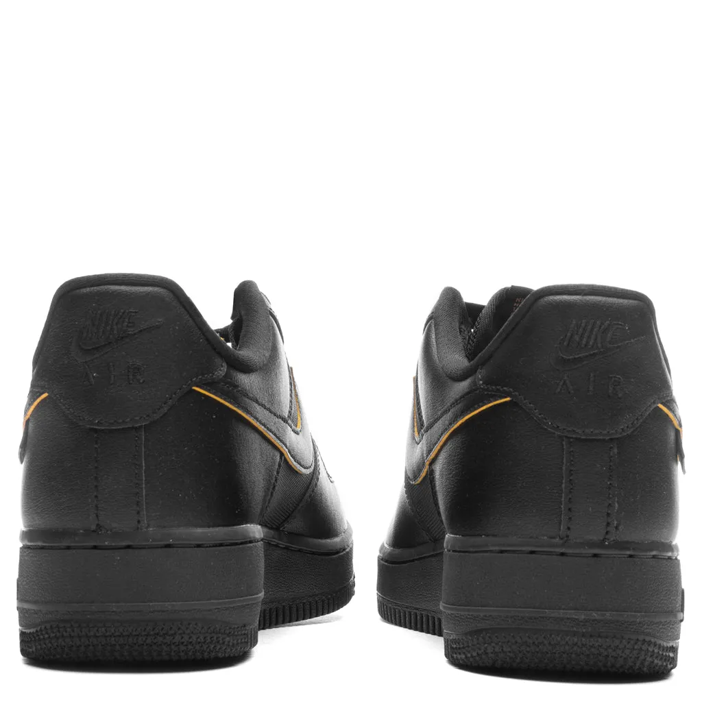 Air Force 1 '07 - Black/University Gold/Dark Smoke Grey Nike Lightweight Everyday Shoes