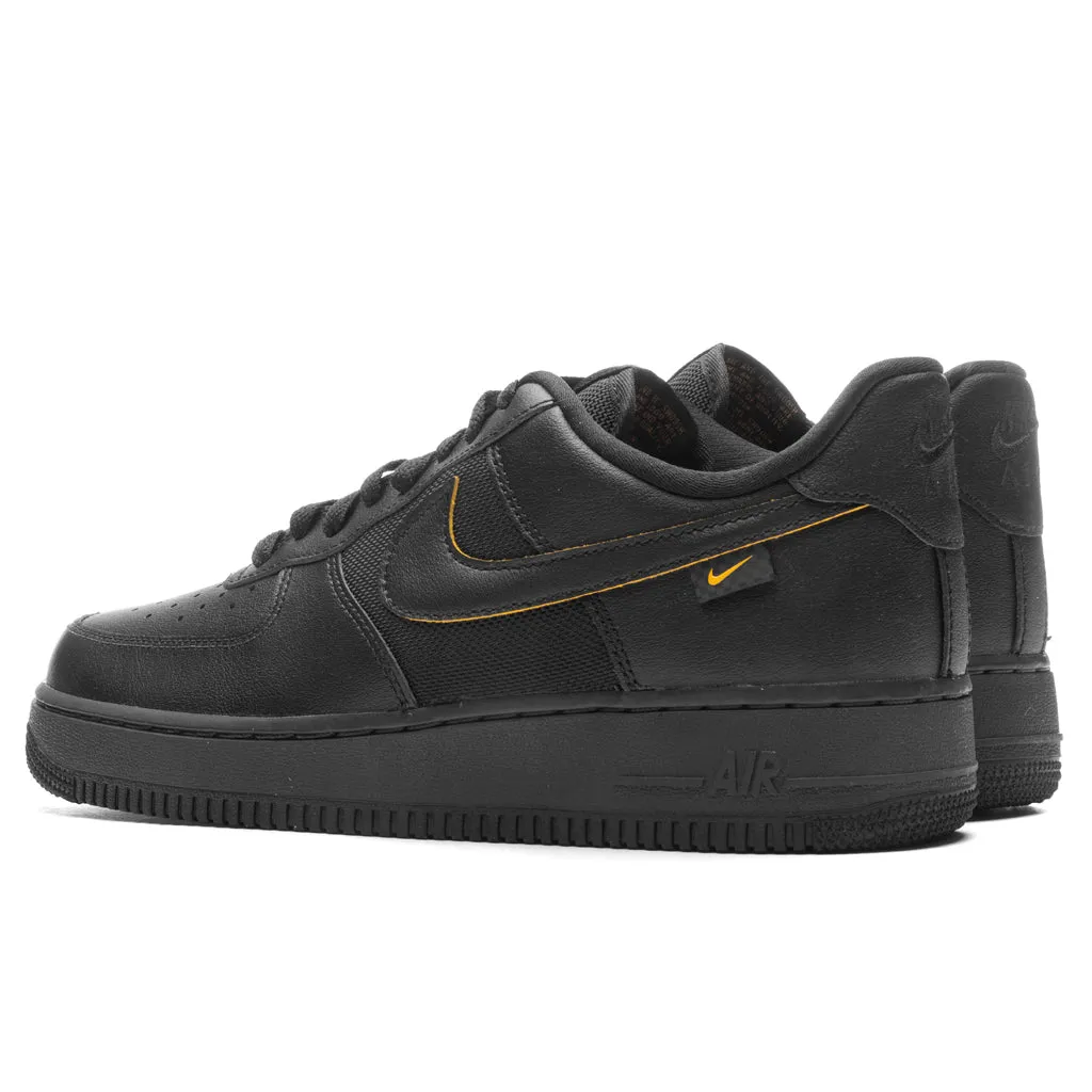 Air Force 1 '07 - Black/University Gold/Dark Smoke Grey Nike Lightweight Everyday Shoes