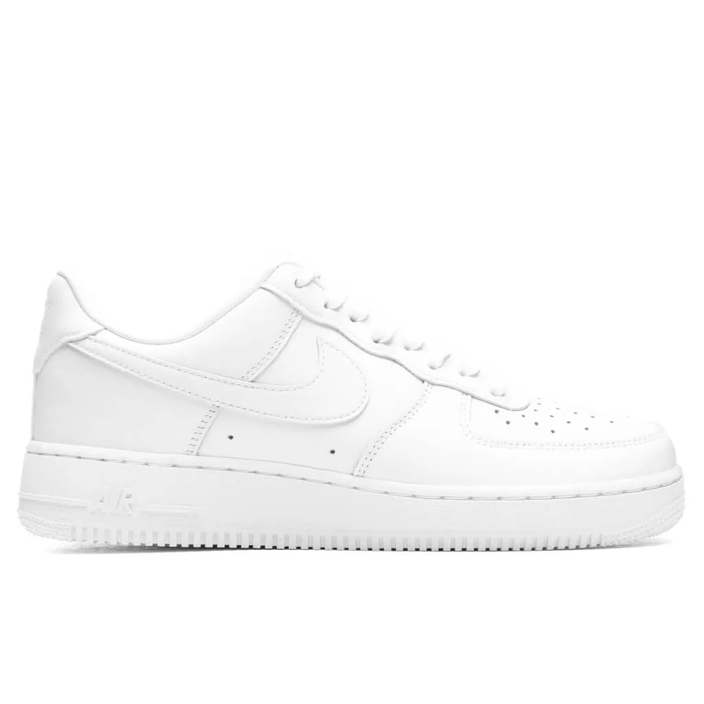 Air Force 1 '07 Fresh - White/White Nike lifestyle sneakers with retro vibe