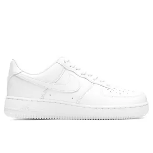 Air Force 1 '07 Fresh - White/White Nike lifestyle sneakers with retro vibe