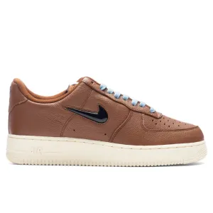 Air Force 1 '07 PRM VNTG 'Pecan' - Pecan/Black/Alpha Orange Nike signature design with comfort fit