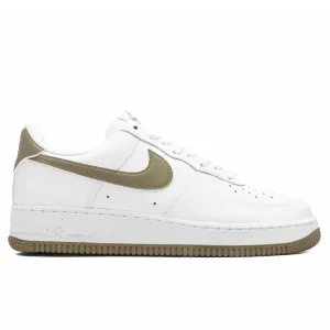 Air Force 1 '07 - White/Neutral Olive Nike everyday shoes with mesh upper