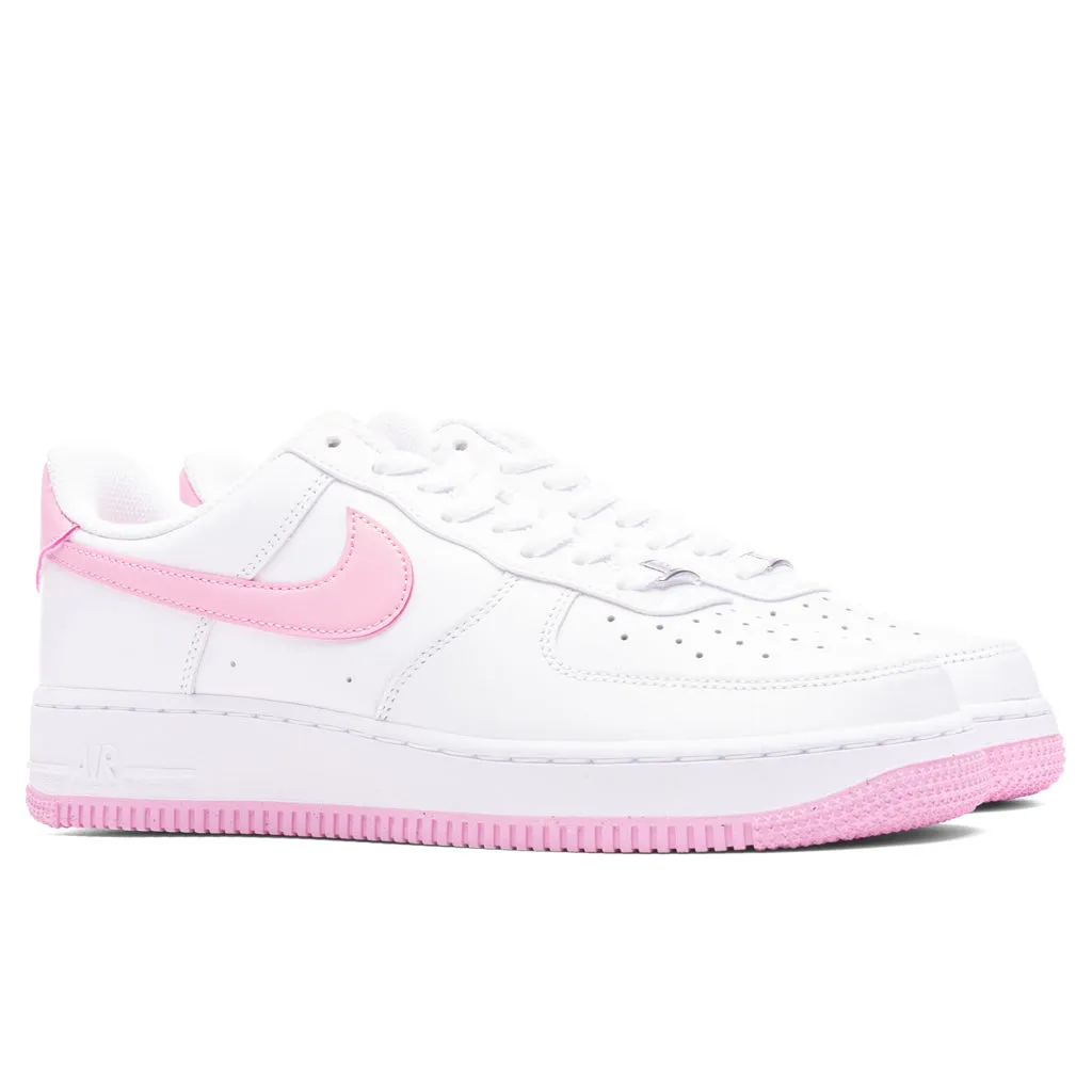 Air Force 1 '07 - White/Pink Rise Nike Retro Lifestyle Shoes