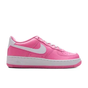 Air Force 1 (GS) - Playful Pink/White Nike fashion sneakers with bold branding