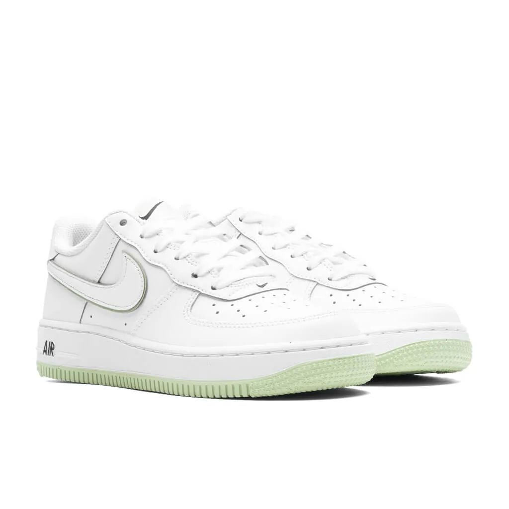 Air Force 1 (GS) - White/Honeydew Nike Retro Lifestyle Shoes