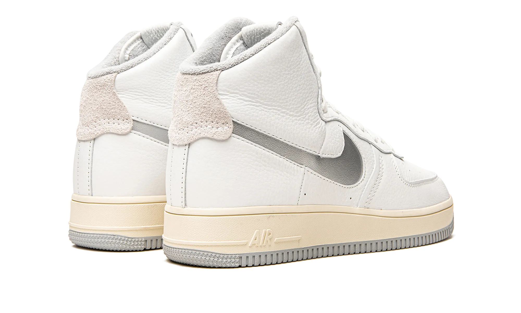 AIR FORCE 1 HIGH SCULPT MNS WMNS "White / Silver" nike womens casual sneakers