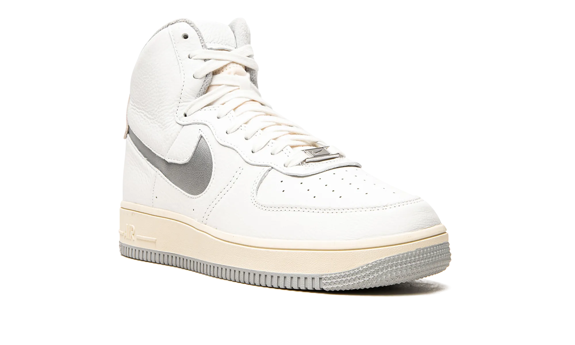 AIR FORCE 1 HIGH SCULPT MNS WMNS "White / Silver" nike womens casual sneakers