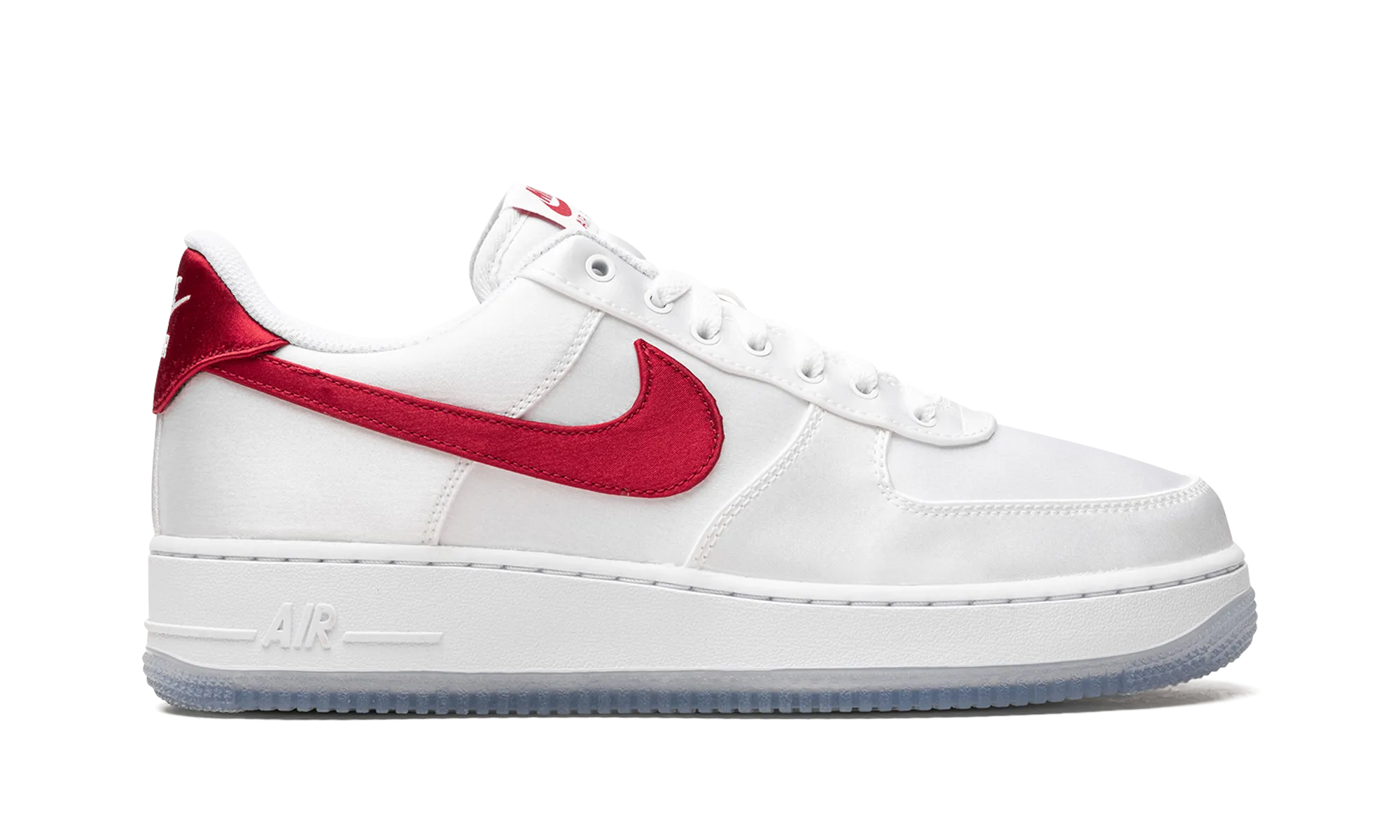 AIR FORCE 1 LO '07 WMNS "Satin White Varsity Red" nike womens lifestyle sneakers