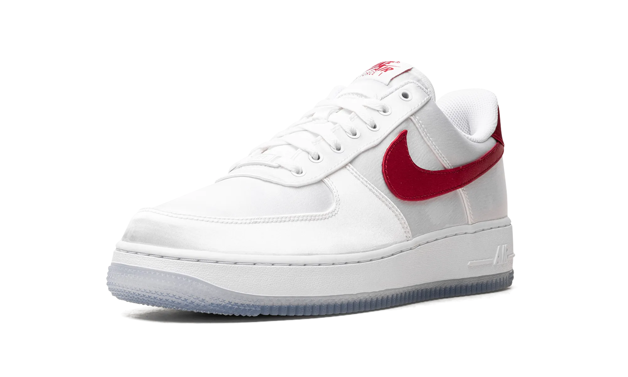 AIR FORCE 1 LO '07 WMNS "Satin White Varsity Red" nike womens lifestyle sneakers