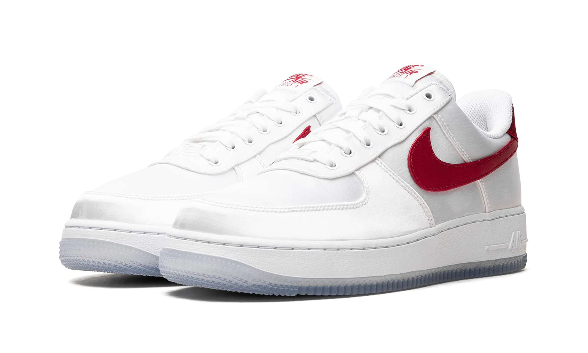 AIR FORCE 1 LO '07 WMNS "Satin White Varsity Red" nike womens lifestyle sneakers