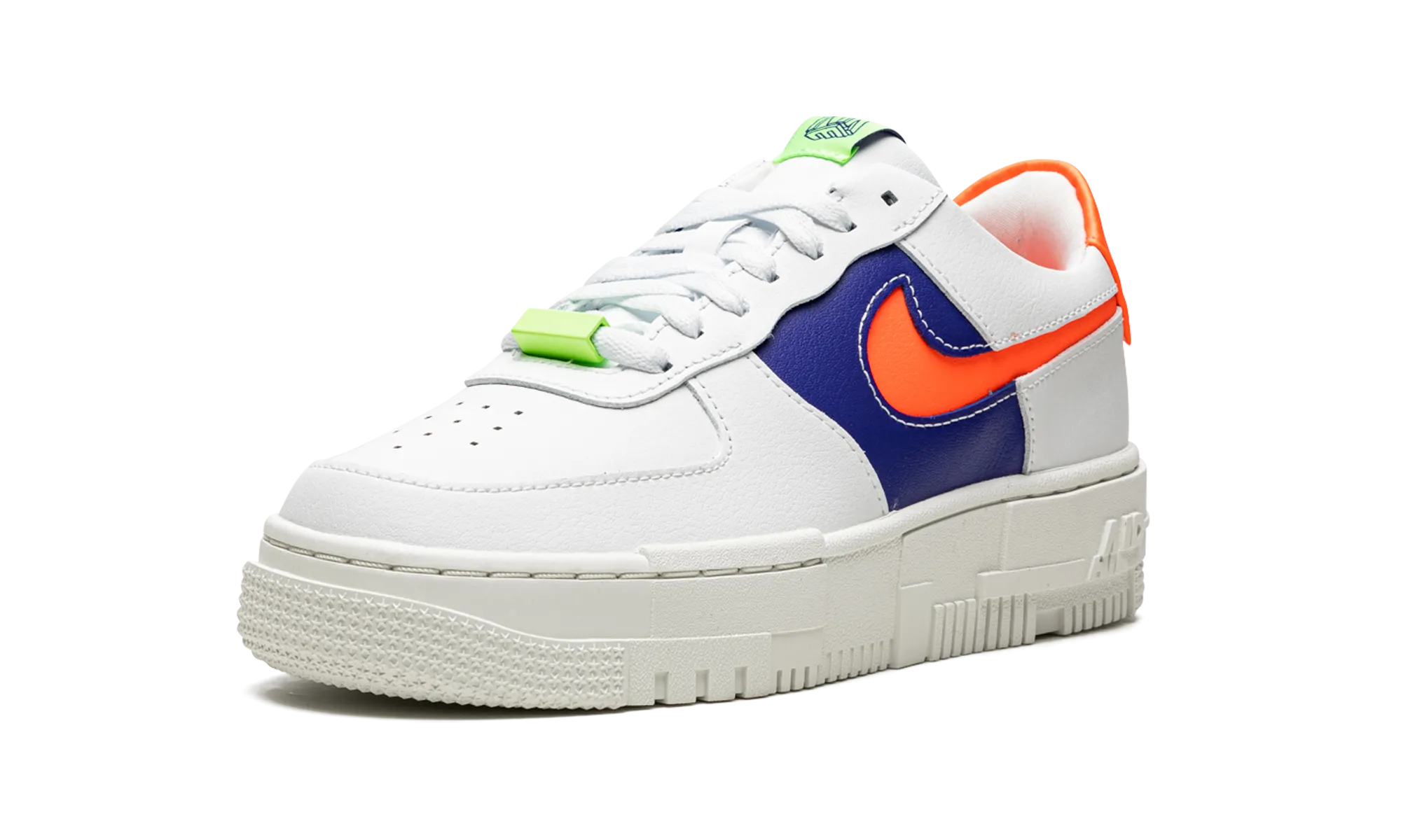 AIR FORCE 1 LO PIXEL MNS WMNS "White Concord Crimson" nike womens mesh trainers