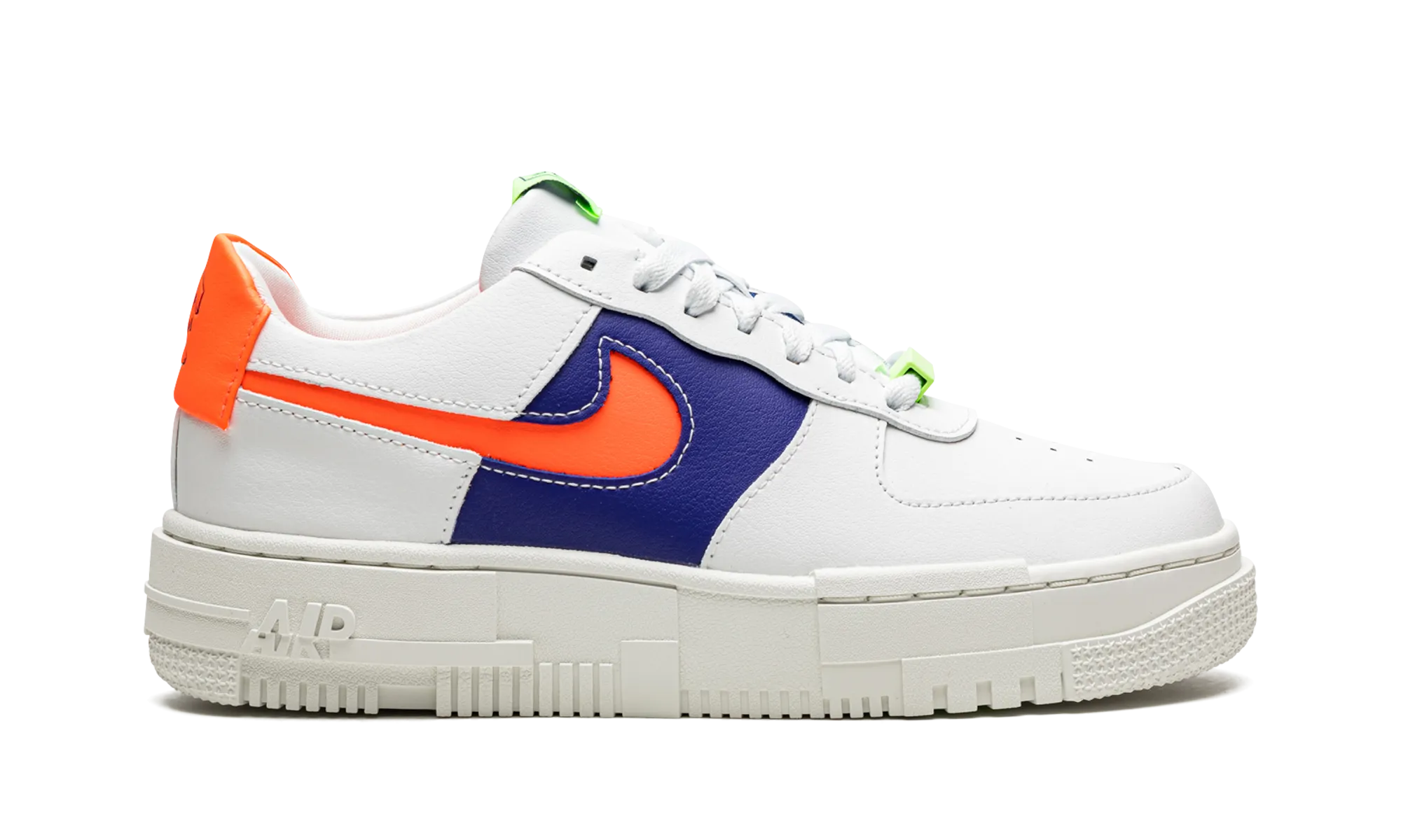 AIR FORCE 1 LO PIXEL MNS WMNS "White Concord Crimson" nike womens mesh trainers