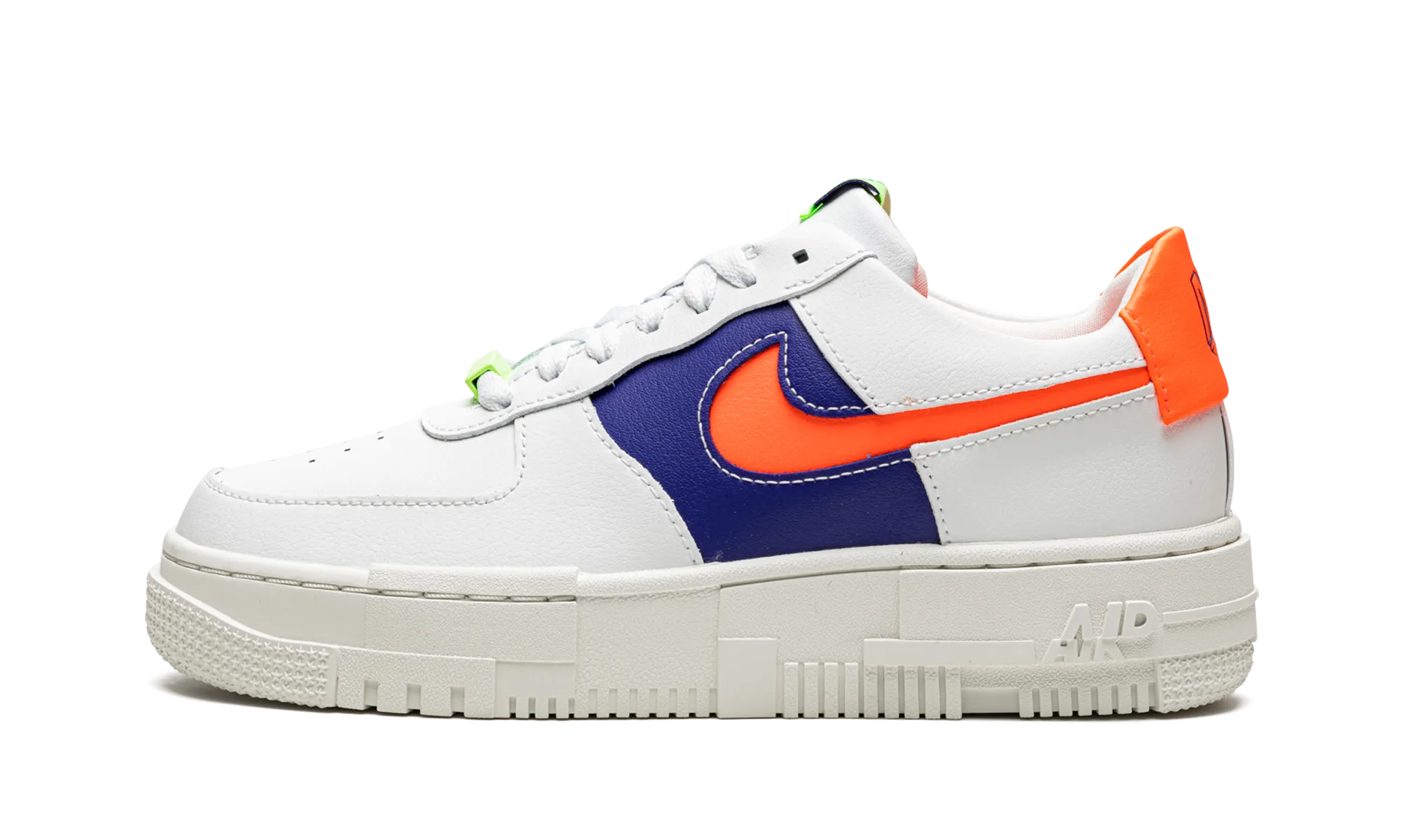 AIR FORCE 1 LO PIXEL MNS WMNS "White Concord Crimson" nike womens mesh trainers