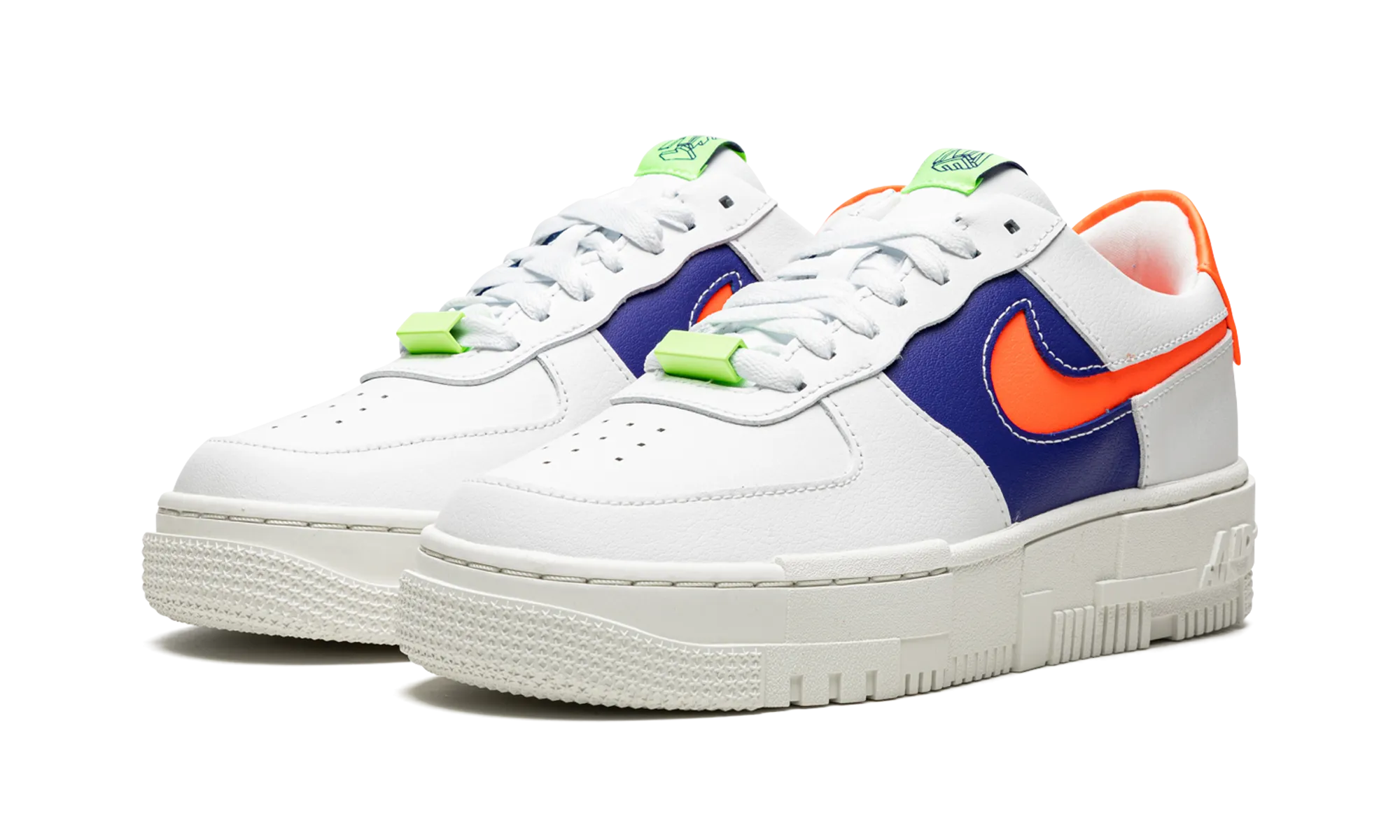 AIR FORCE 1 LO PIXEL MNS WMNS "White Concord Crimson" nike womens mesh trainers