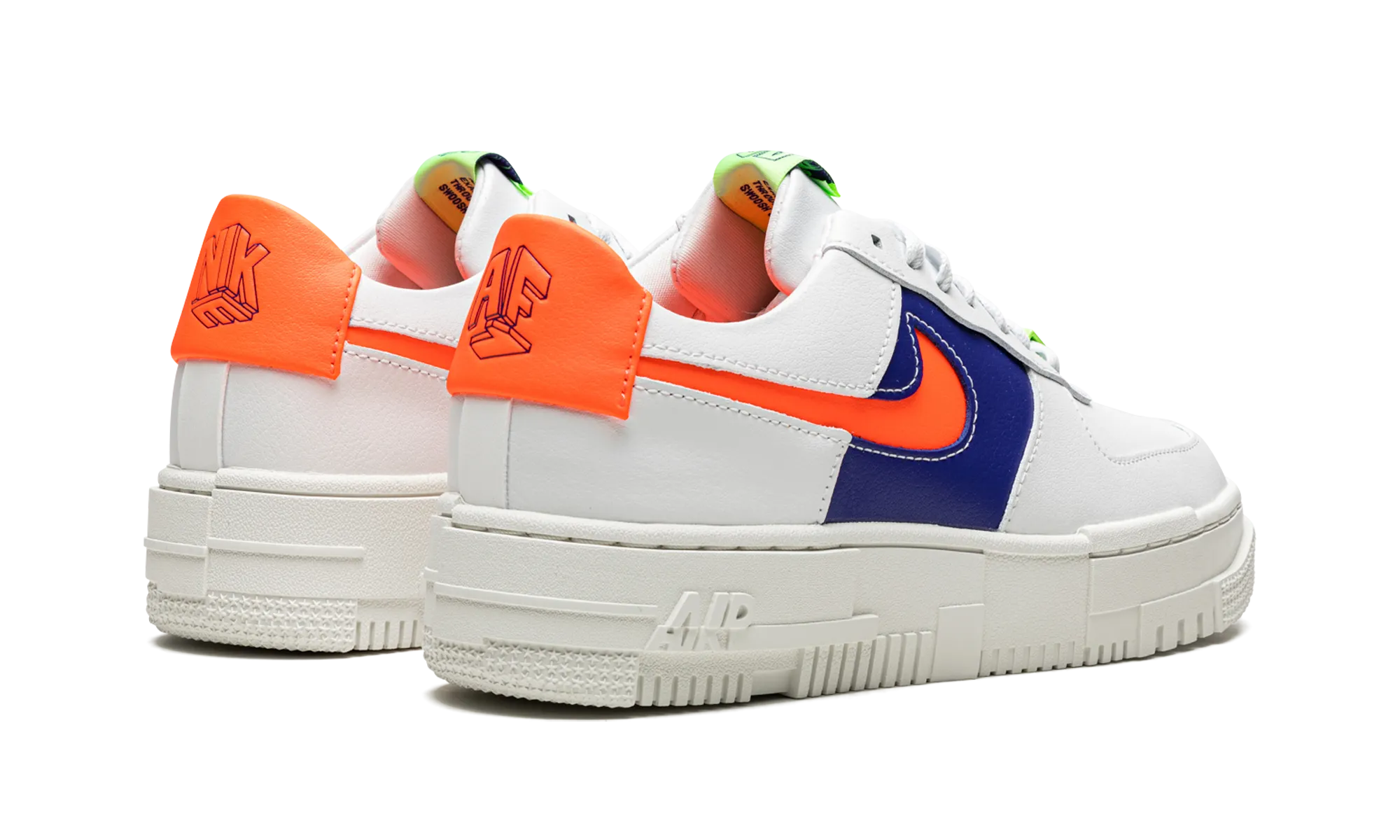 AIR FORCE 1 LO PIXEL MNS WMNS "White Concord Crimson" nike womens mesh trainers