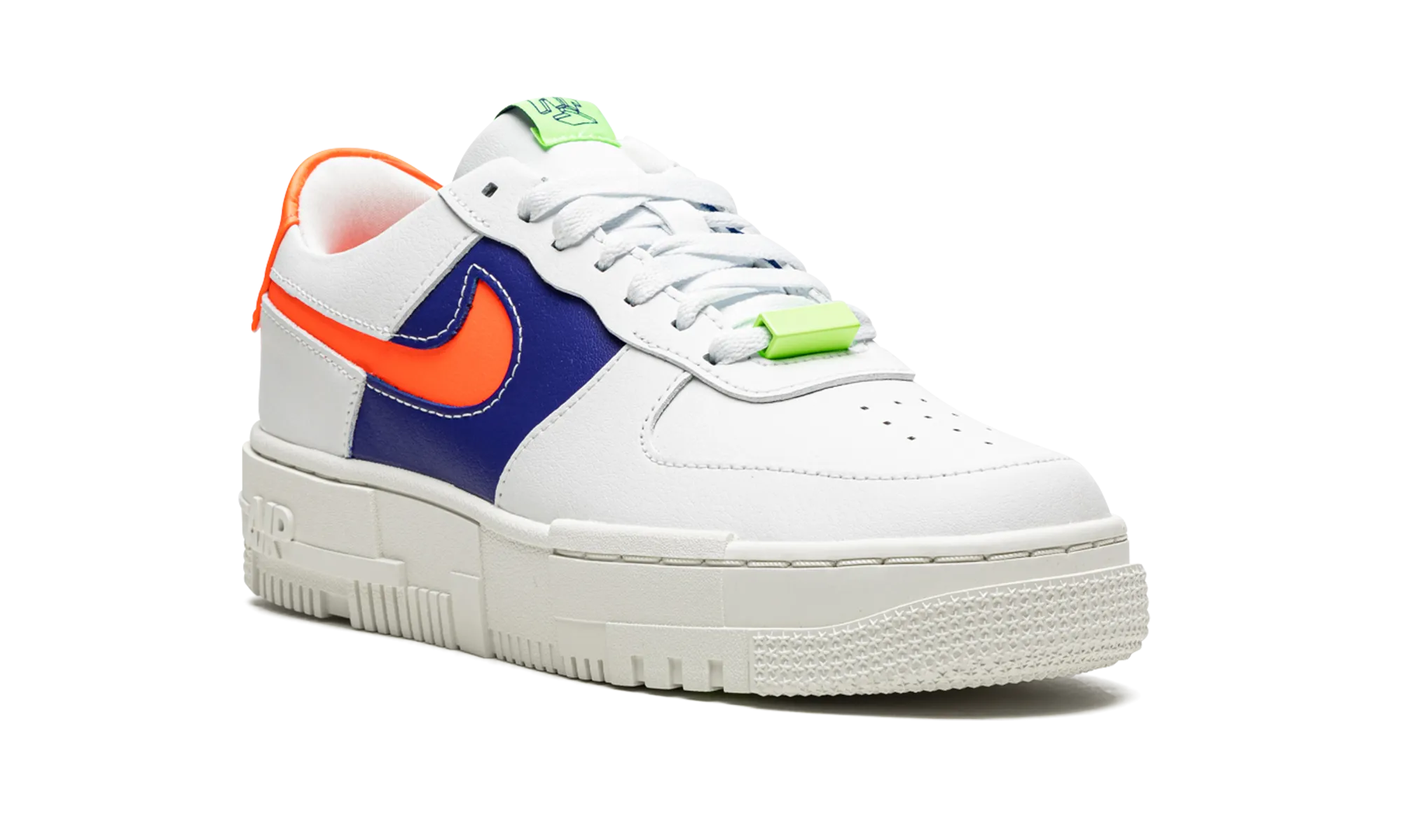 AIR FORCE 1 LO PIXEL MNS WMNS "White Concord Crimson" nike womens mesh trainers