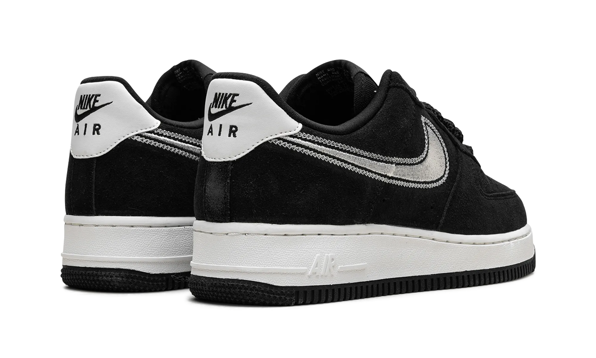Air Force 1 Low '07 LV8 "Black Sail Embroidered Swoosh" nike breathable mens trainers