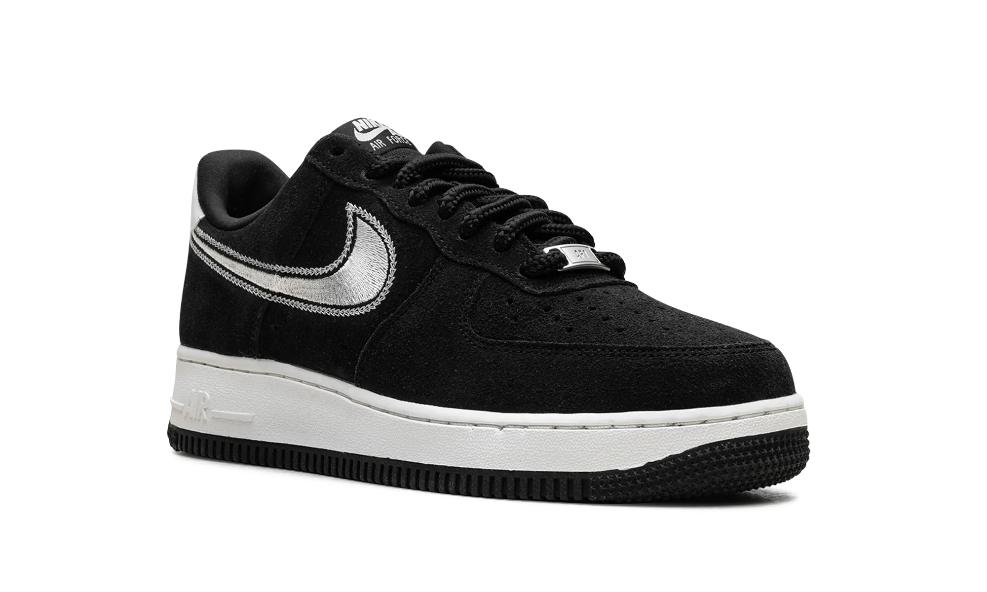 Air Force 1 Low '07 LV8 "Black Sail Embroidered Swoosh" nike breathable mens trainers