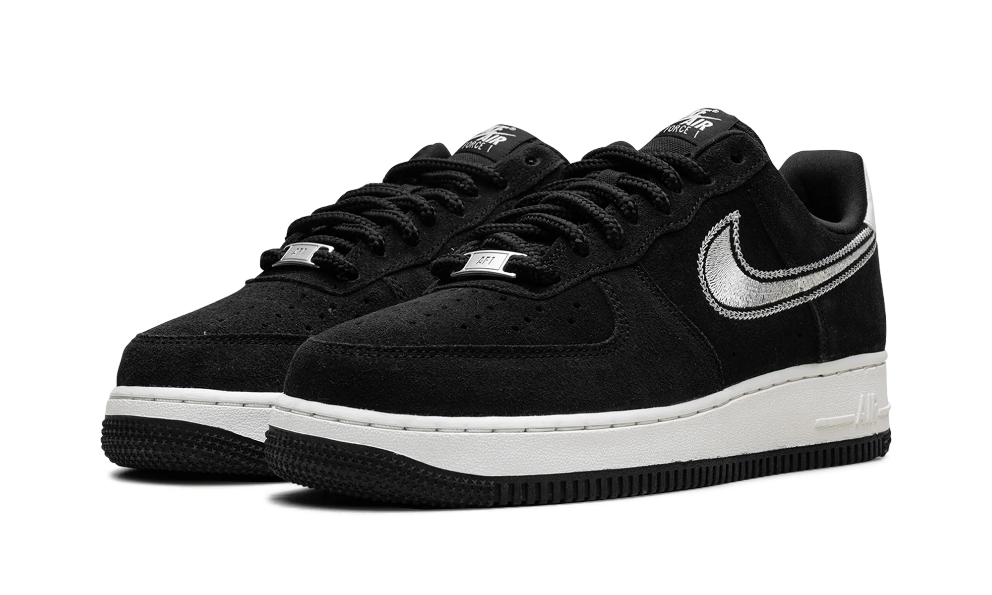Air Force 1 Low '07 LV8 "Black Sail Embroidered Swoosh" nike breathable mens trainers