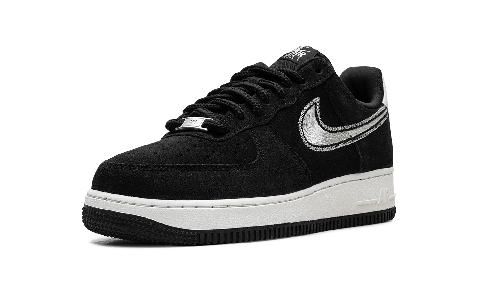 Air Force 1 Low '07 LV8 "Black Sail Embroidered Swoosh" nike breathable mens trainers