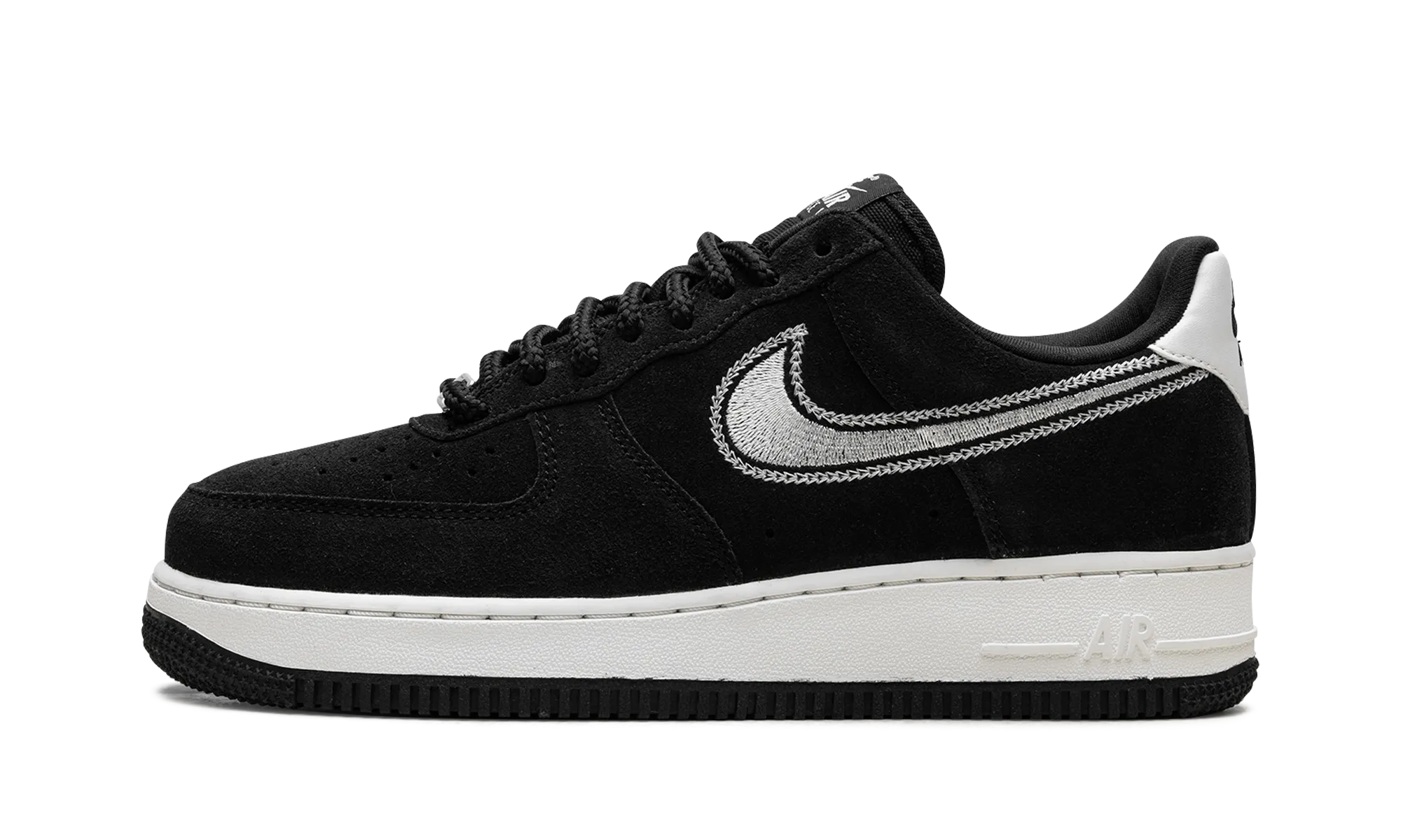 Air Force 1 Low '07 LV8 "Black Sail Embroidered Swoosh" Nike Mens sneakers