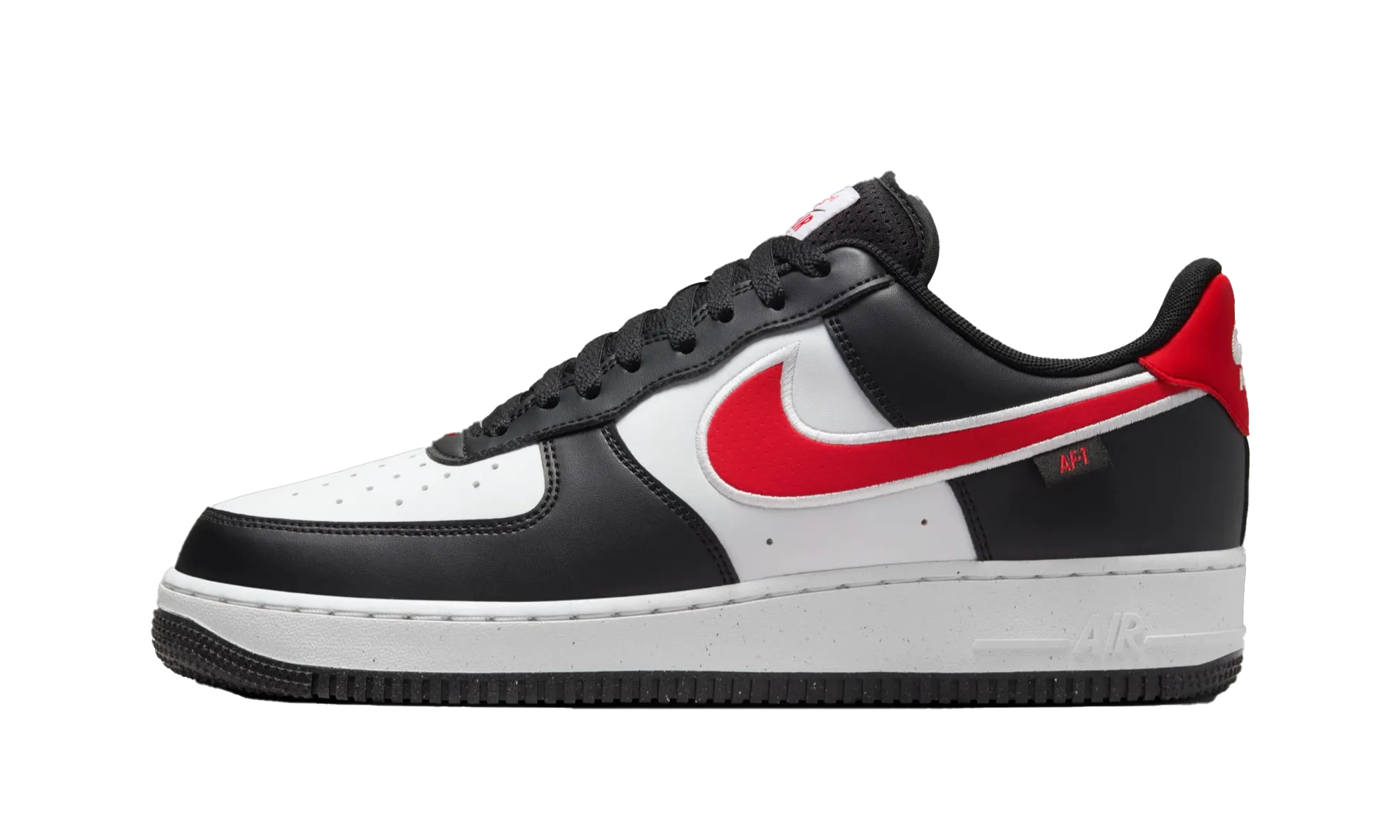 Air Force 1 Low '07 Next Nature "Black White University Red" Nike Mens shoes