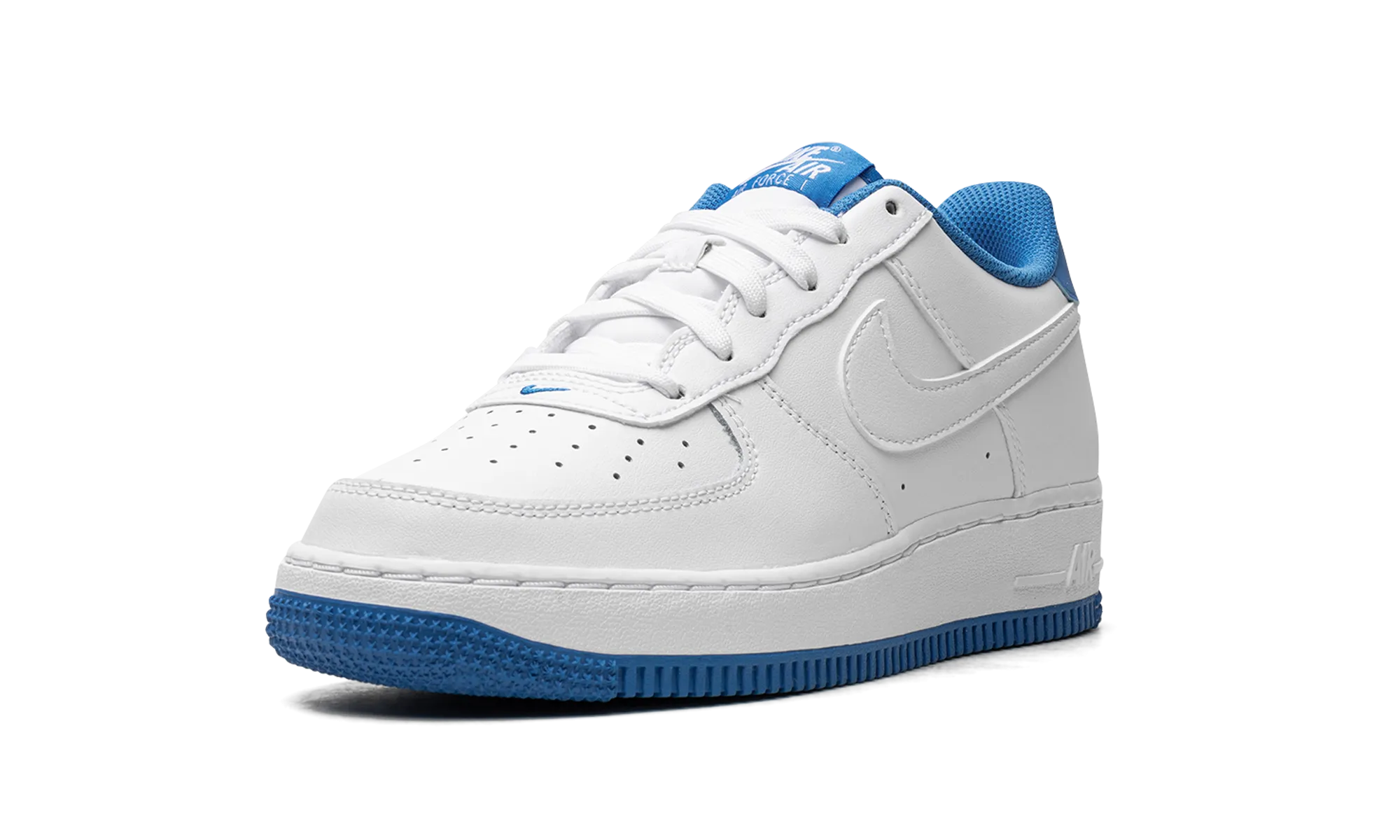 Air Force 1 Low ESS GS "White / Light Photo Blue" nike school-ready sneakers