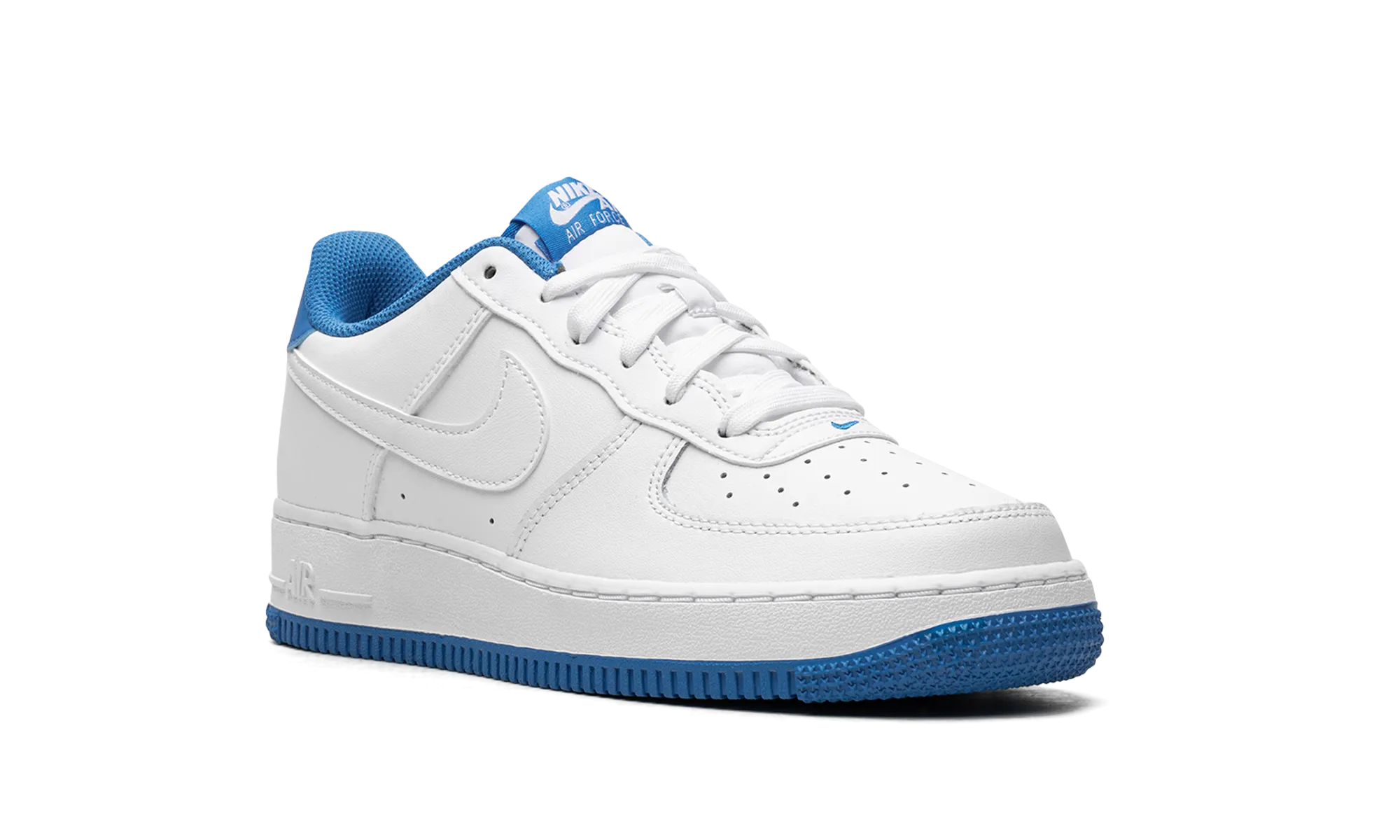 Air Force 1 Low ESS GS "White / Light Photo Blue" nike school-ready sneakers