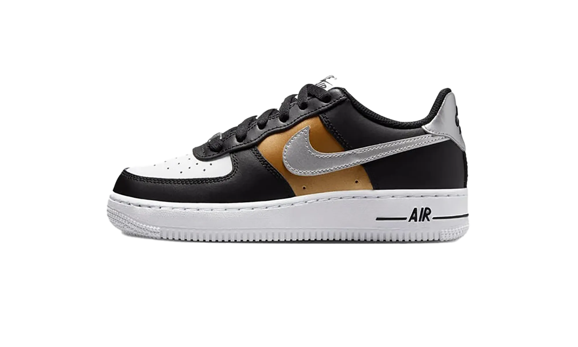 Air Force 1 Low GS "Black Metallic Silver" Nike Grade School styles