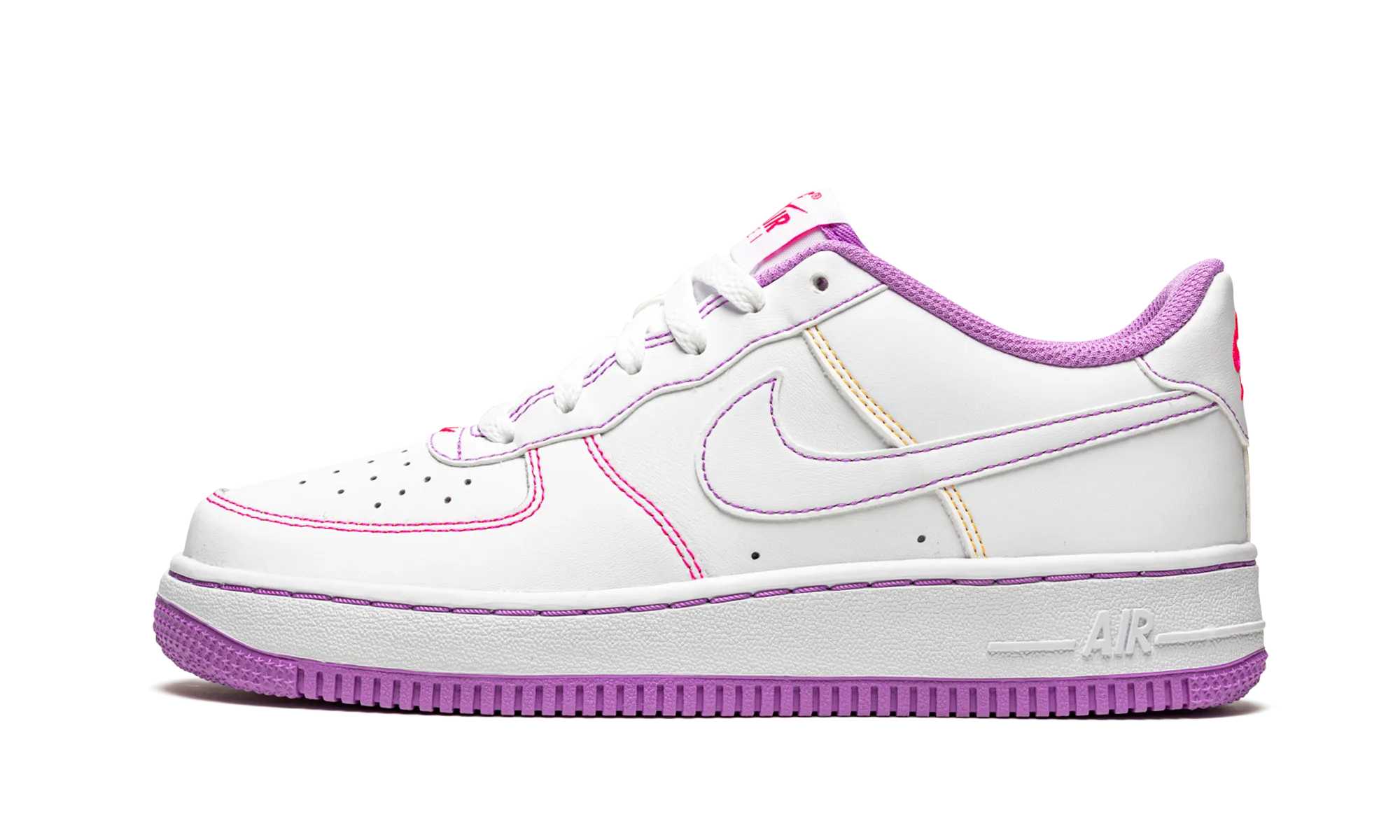 Air Force 1 Low GS "Contrast Stitch - Fuchsia Glow" Nike Grade School shoes