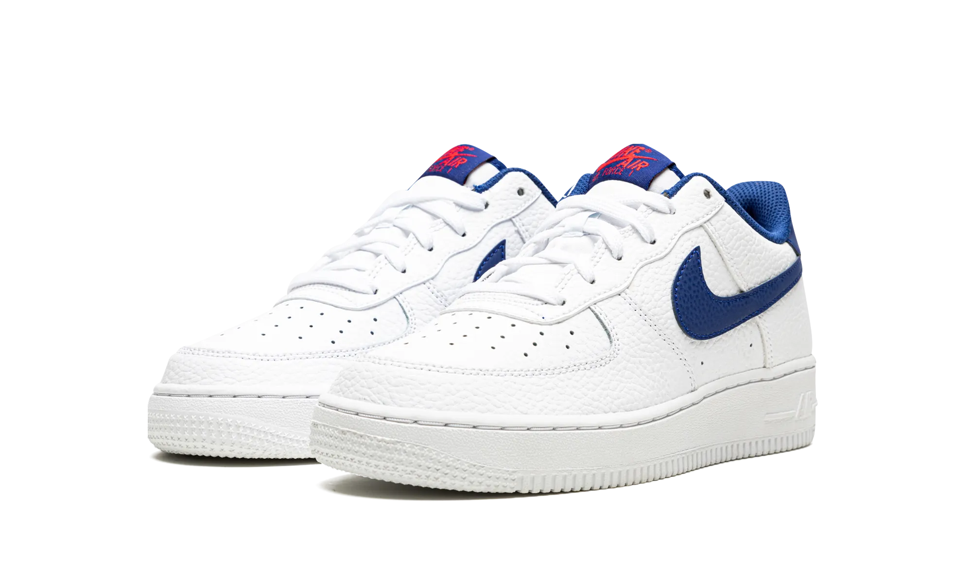 Air Force 1 Low GS "White / Deep Royal Blue" nike grade school kids sneakers