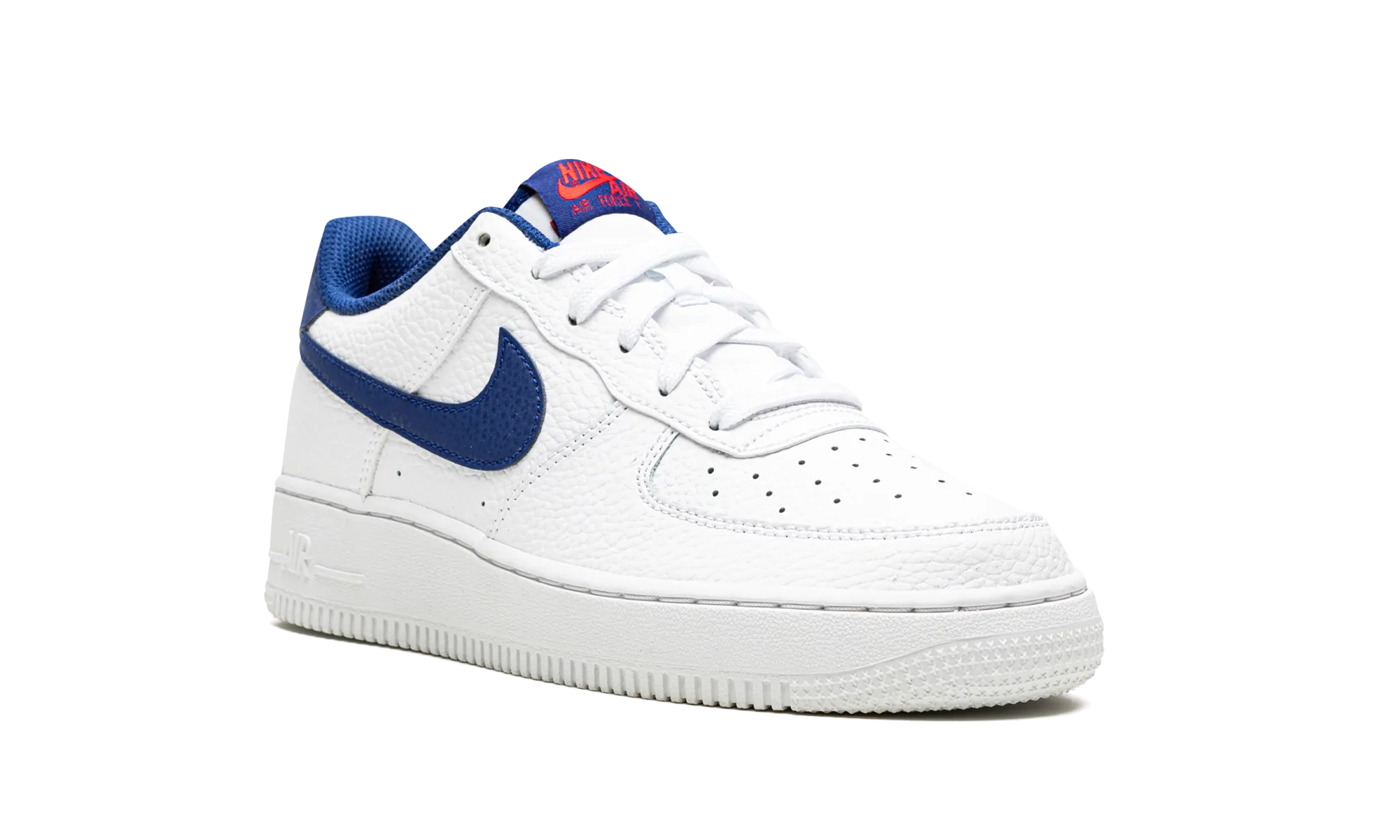 Air Force 1 Low GS "White / Deep Royal Blue" nike grade school kids sneakers