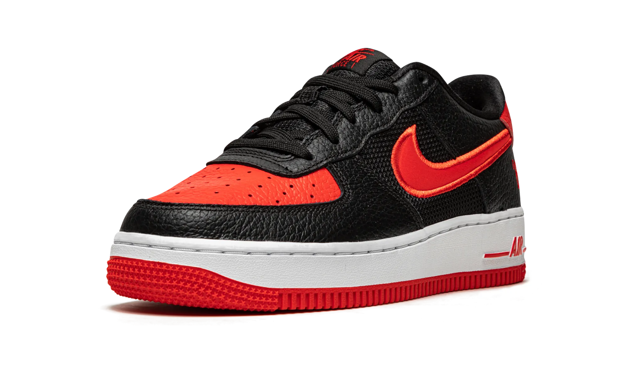 Air Force 1 Low LV8 GS "Black / Chile / Racer Blue" nike grade school kids sneakers