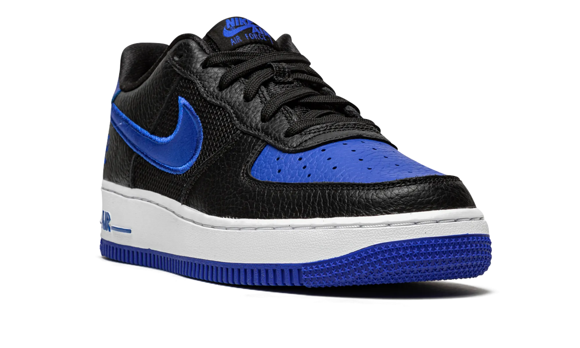 Air Force 1 Low LV8 GS "Black / Chile / Racer Blue" nike grade school kids sneakers