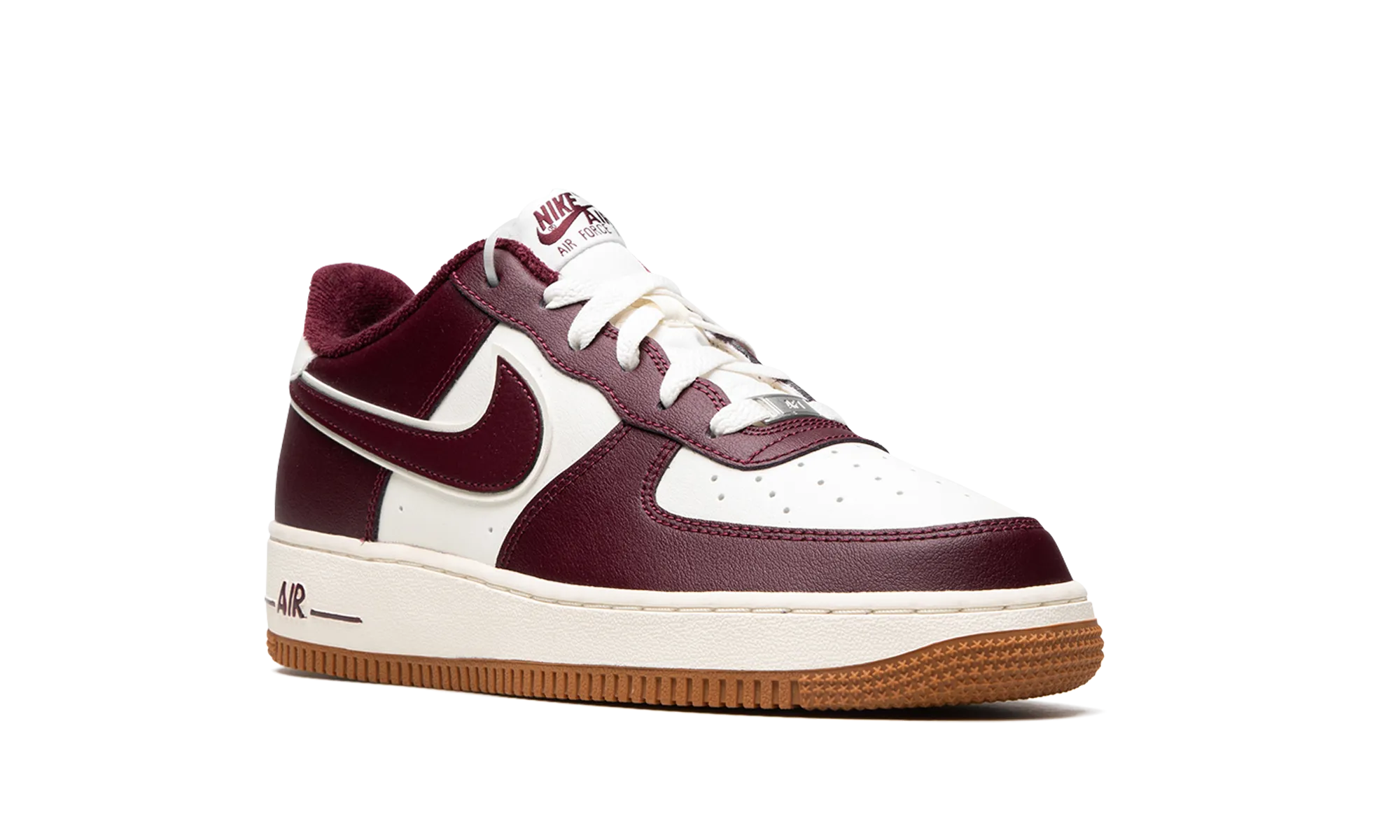 AIR FORCE 1 LV8 (GS) "College Pack - Night Maroon" nike school-ready sneakers