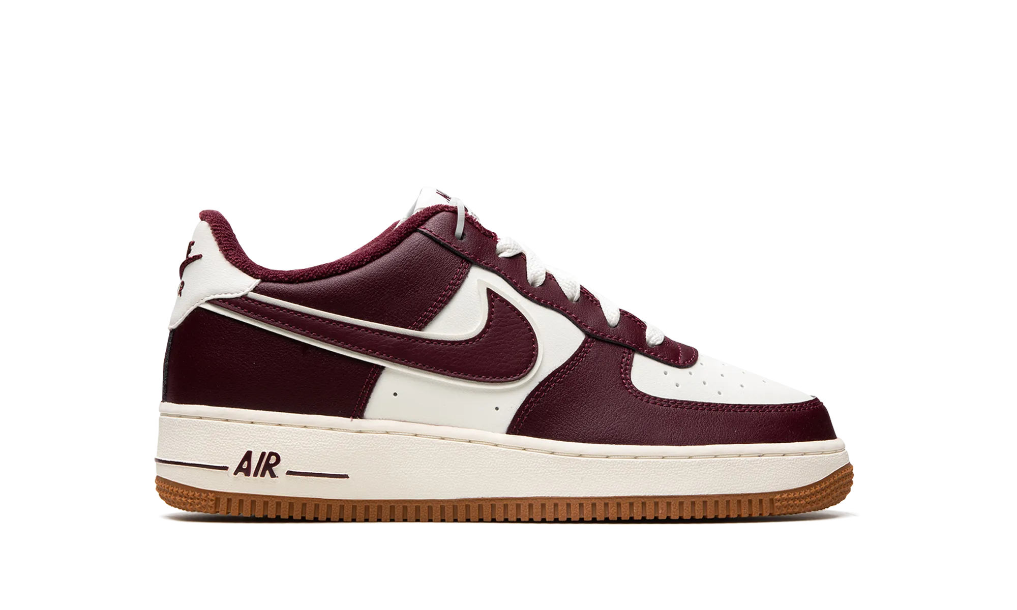 AIR FORCE 1 LV8 (GS) "College Pack - Night Maroon" nike school-ready sneakers