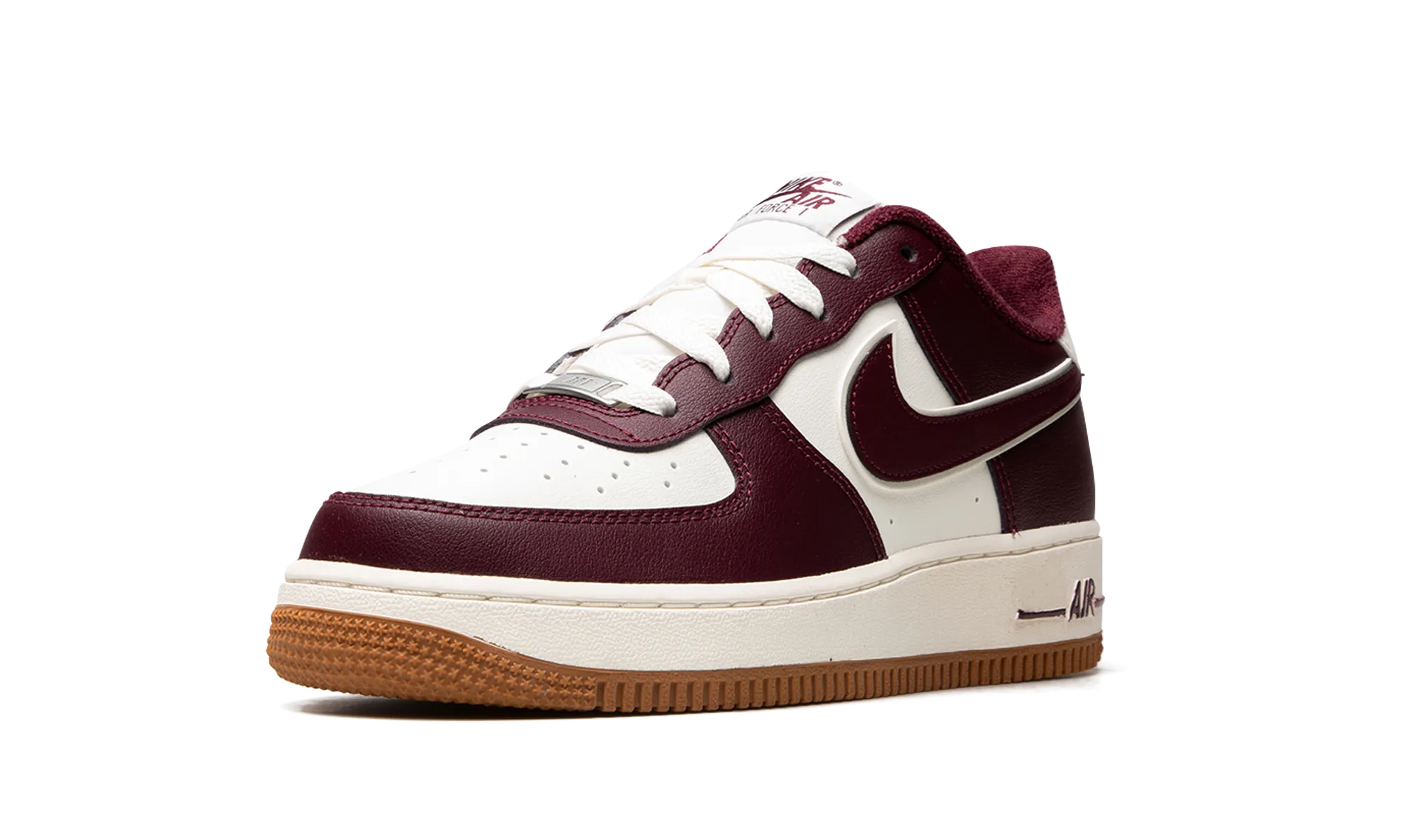 AIR FORCE 1 LV8 (GS) "College Pack - Night Maroon" nike school-ready sneakers
