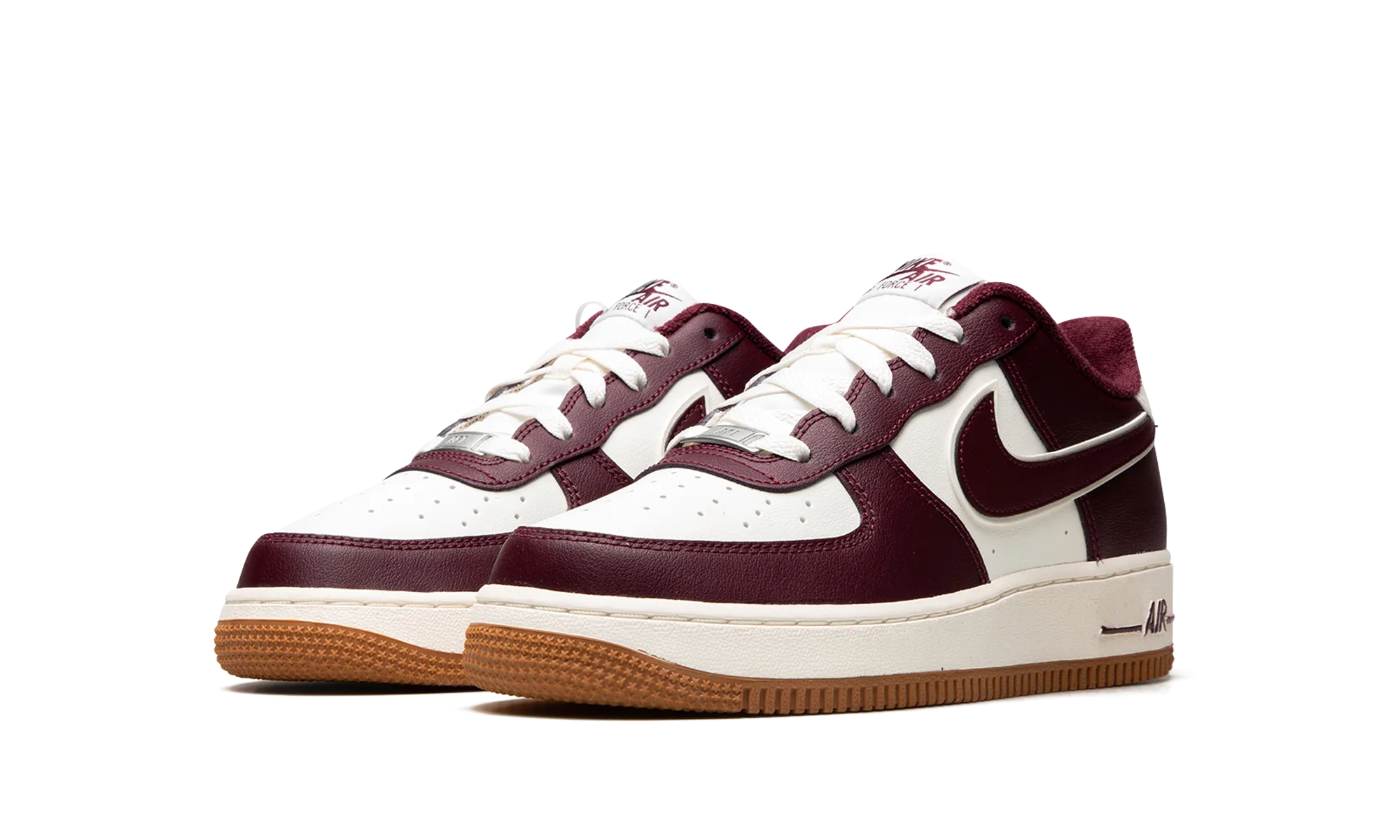AIR FORCE 1 LV8 (GS) "College Pack - Night Maroon" nike school-ready sneakers