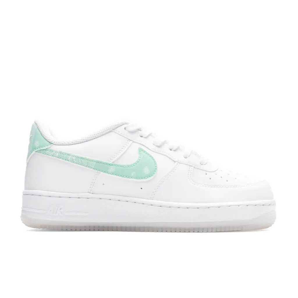Air Force 1 LV8 (GS) - White/Mint Foam/Phantom Nike lifestyle sneakers with retro vibe