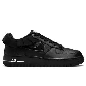 Air Force 1 LV8 Ruffle QS (GS) - Black/Black/White Nike trainers with responsive foam