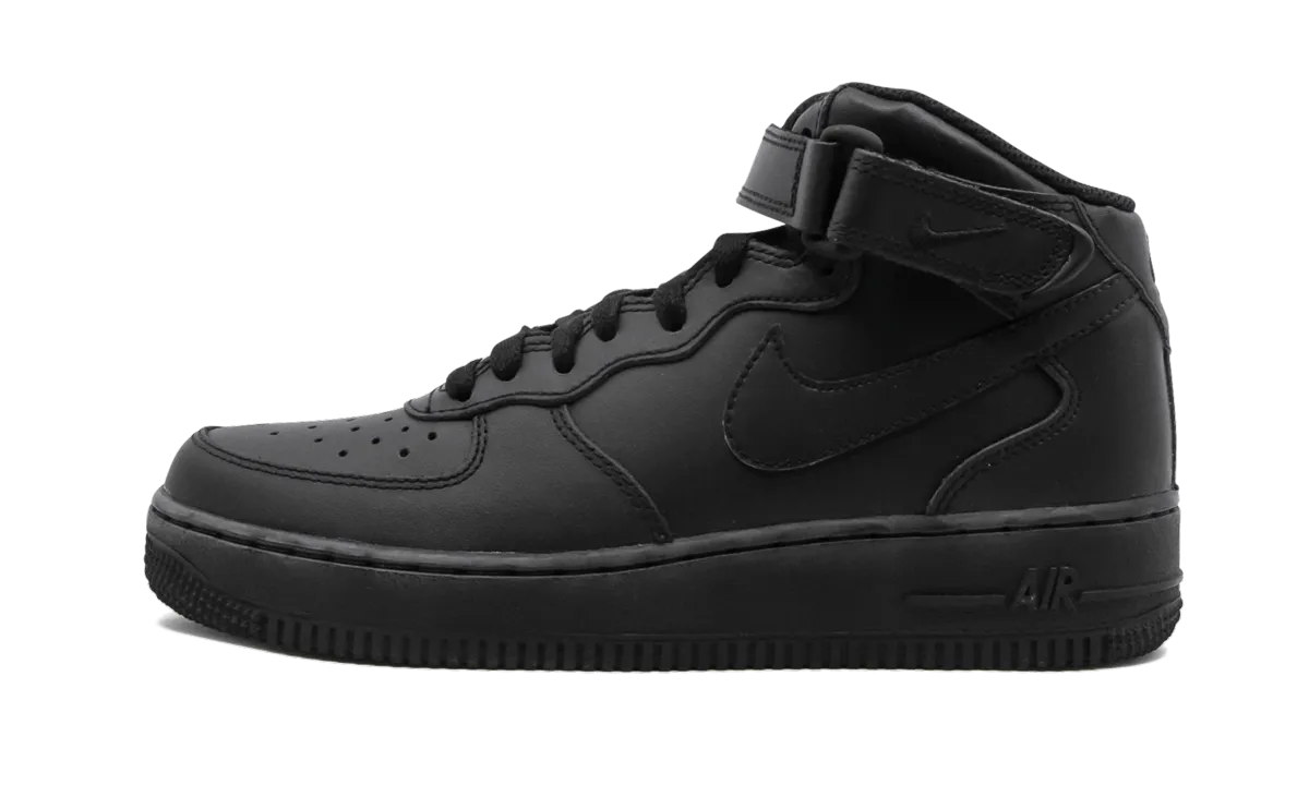Air Force 1 Mid GS "Triple Black" Nike Grade School shoes