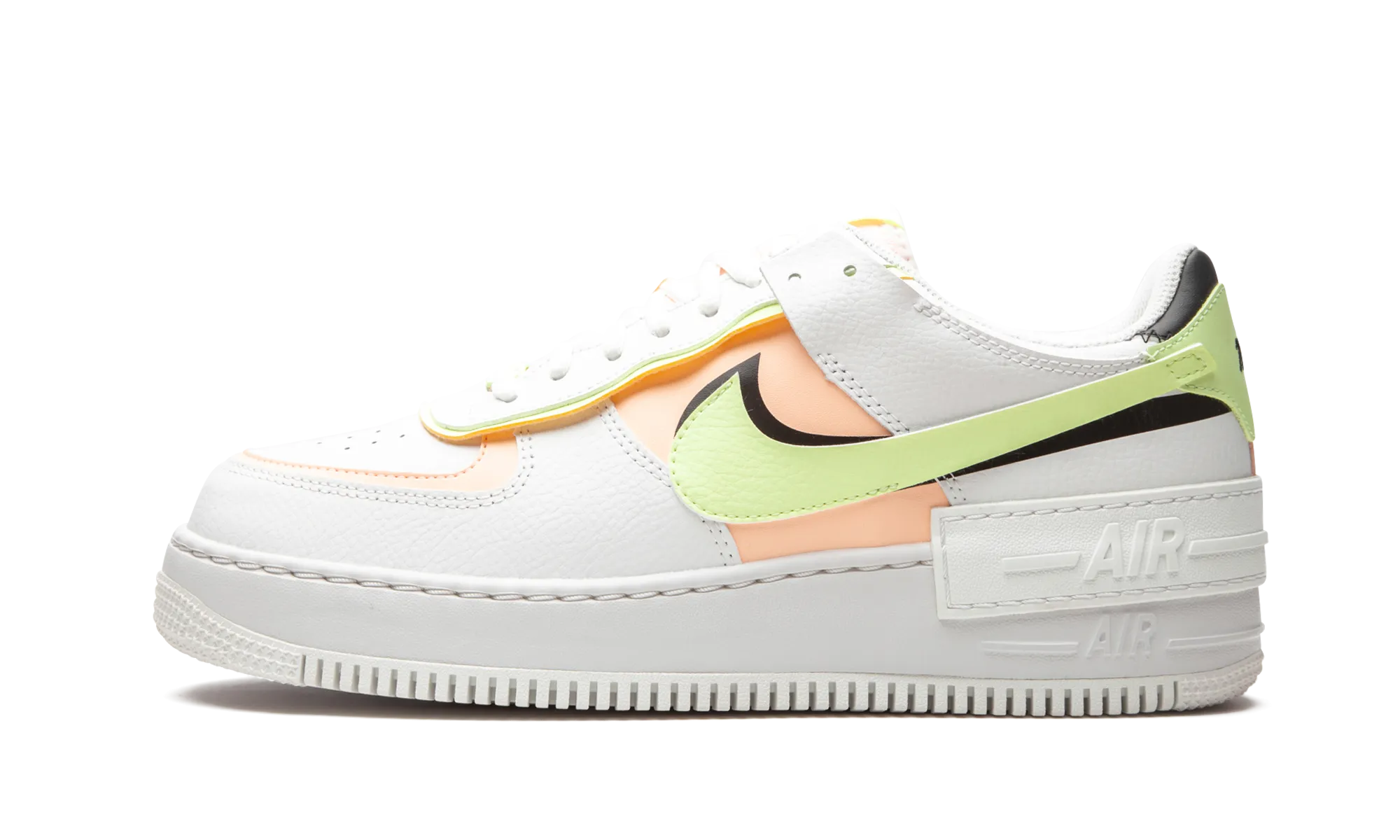 AIR FORCE 1 SHADO MNS WMNS "White / Barely Volt / Crimson Tint" Nike Women's designs