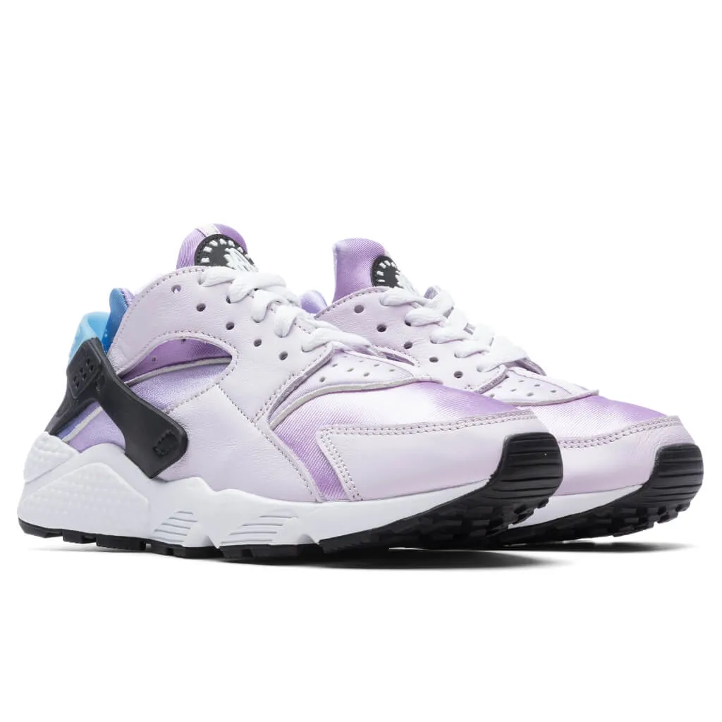 Air Huarache Women's - Lilac/Black/Barely Grape Nike Bold Logo Sneakers